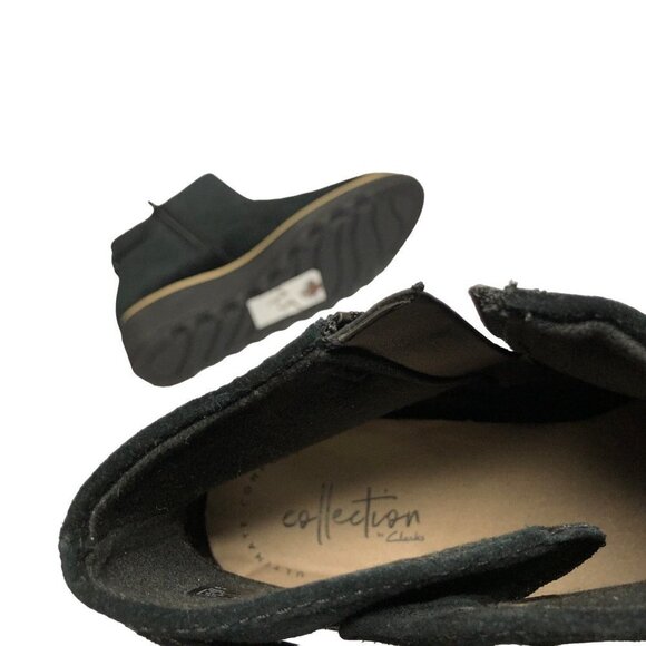 Clarks Womens Sharon Suede Leather booties 7.5 New without box - Picture 8 of 9